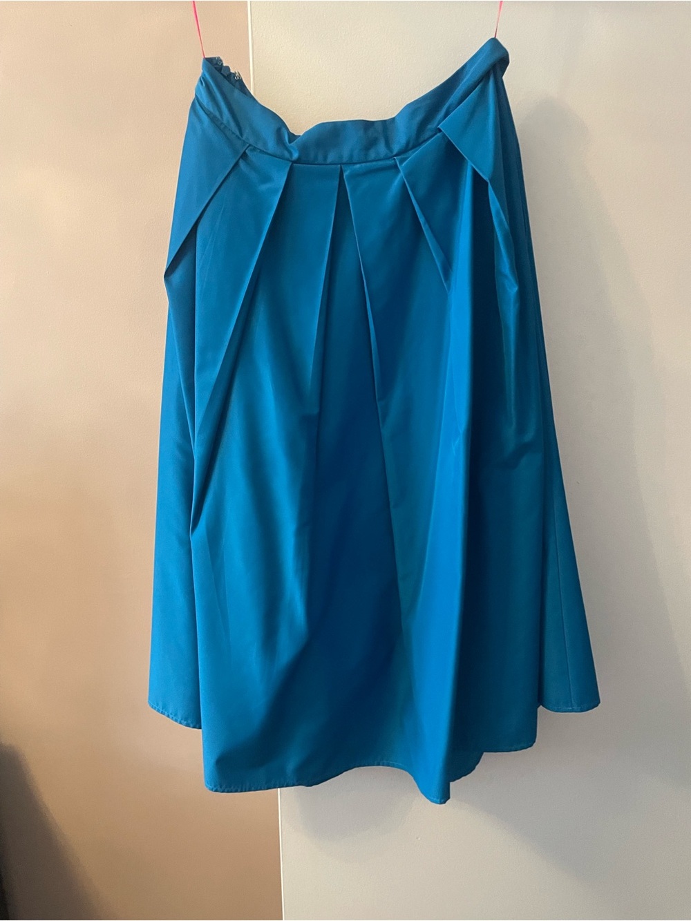 Catherine Malandrino Teal A-Line Pleated Skirt
